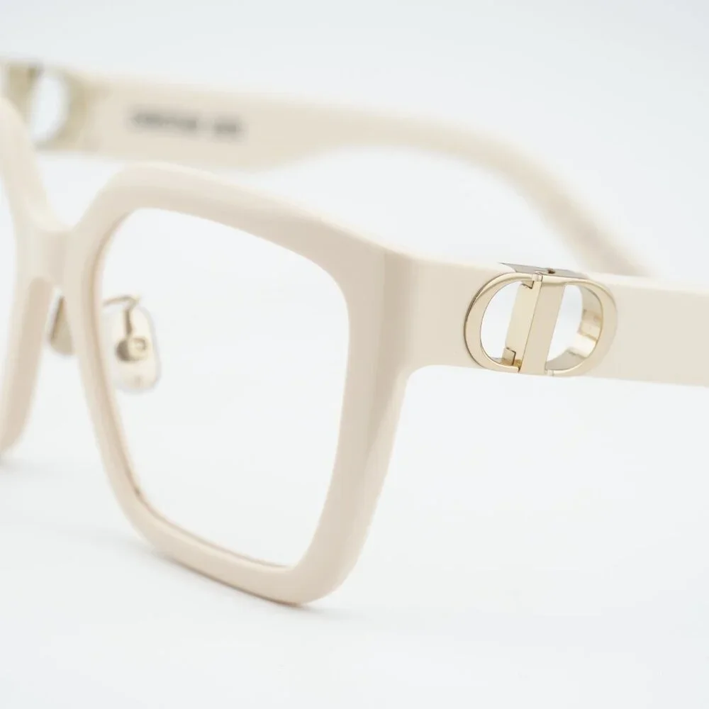 Dior 30MONTAIGNEO S1F 9500 Eyeglasses Ivory 55mm Square Frame